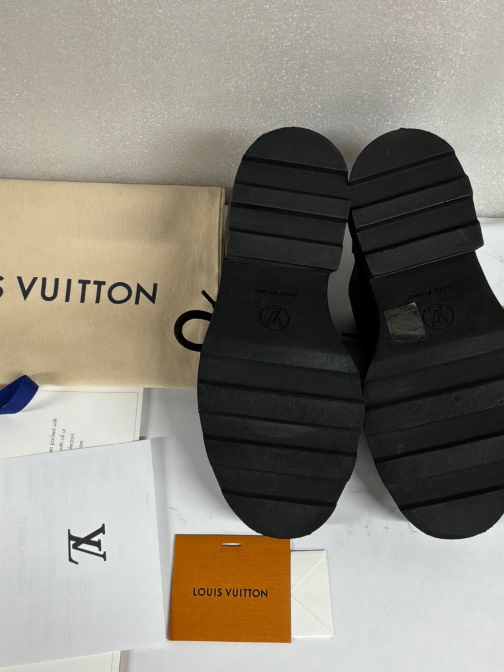 LOUIS VUITON ‎ Beaubourg Platform Derby Chunky Monogram 37.5. Excellent - Picture 8 of 16